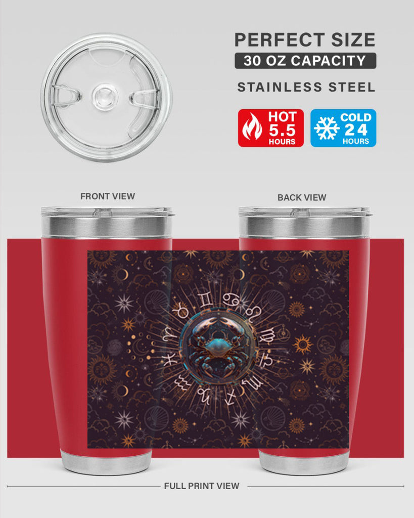 Cancer Straight 146#- zodiac- Tumbler
