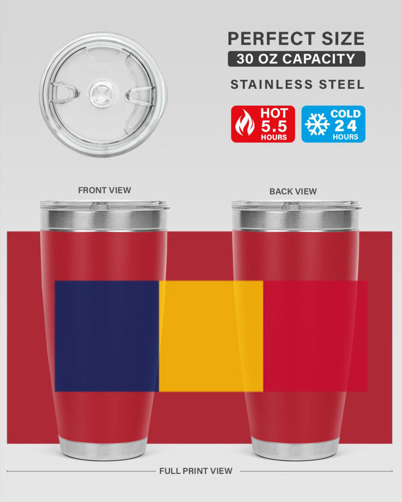 Chad 164#- world flags- Tumbler