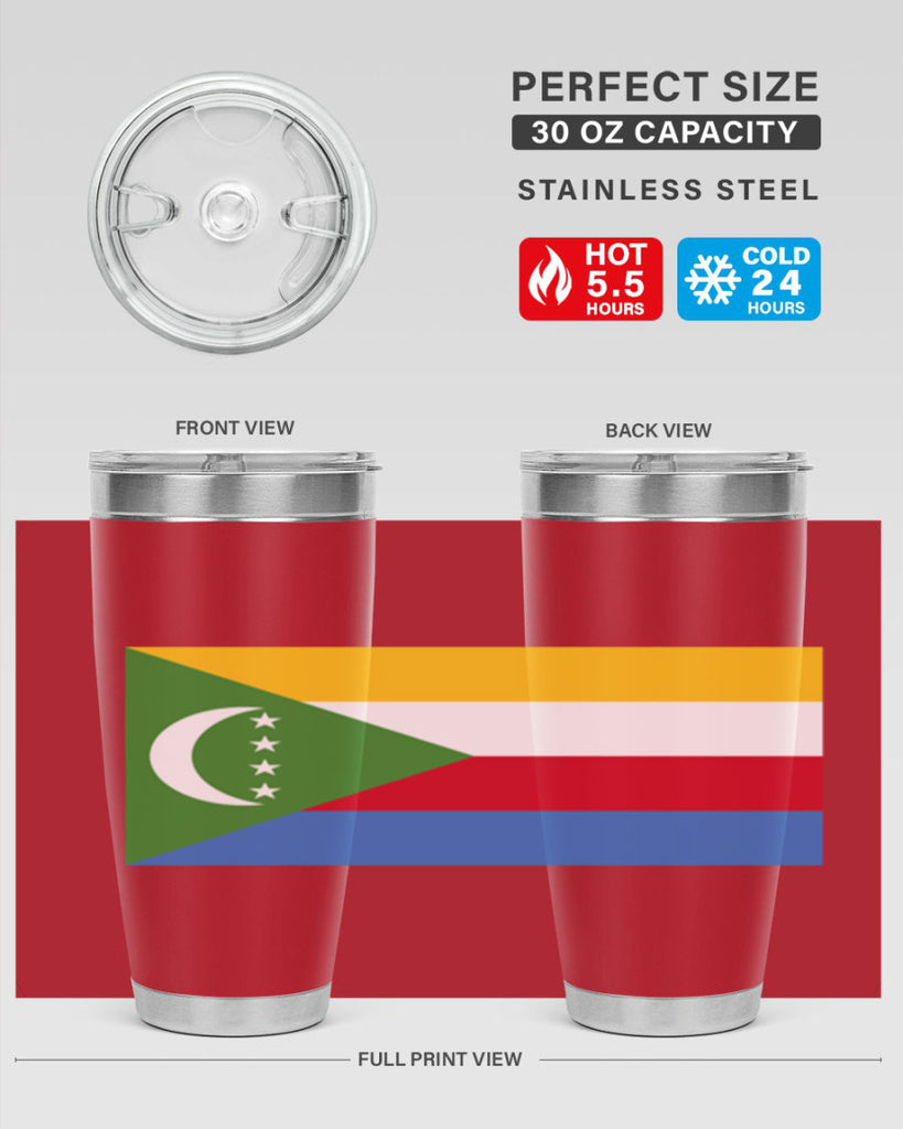 Comoros 160#- world flags- Tumbler