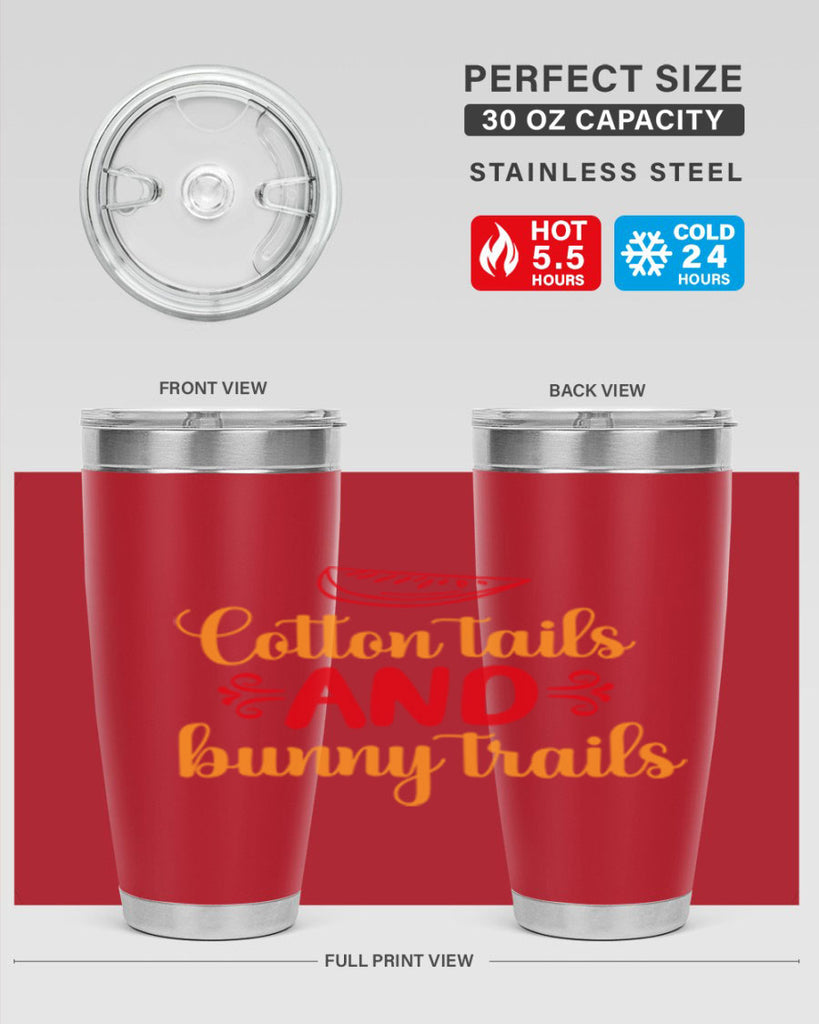 Cotton tails and bunny trails 111#- spring- Tumbler