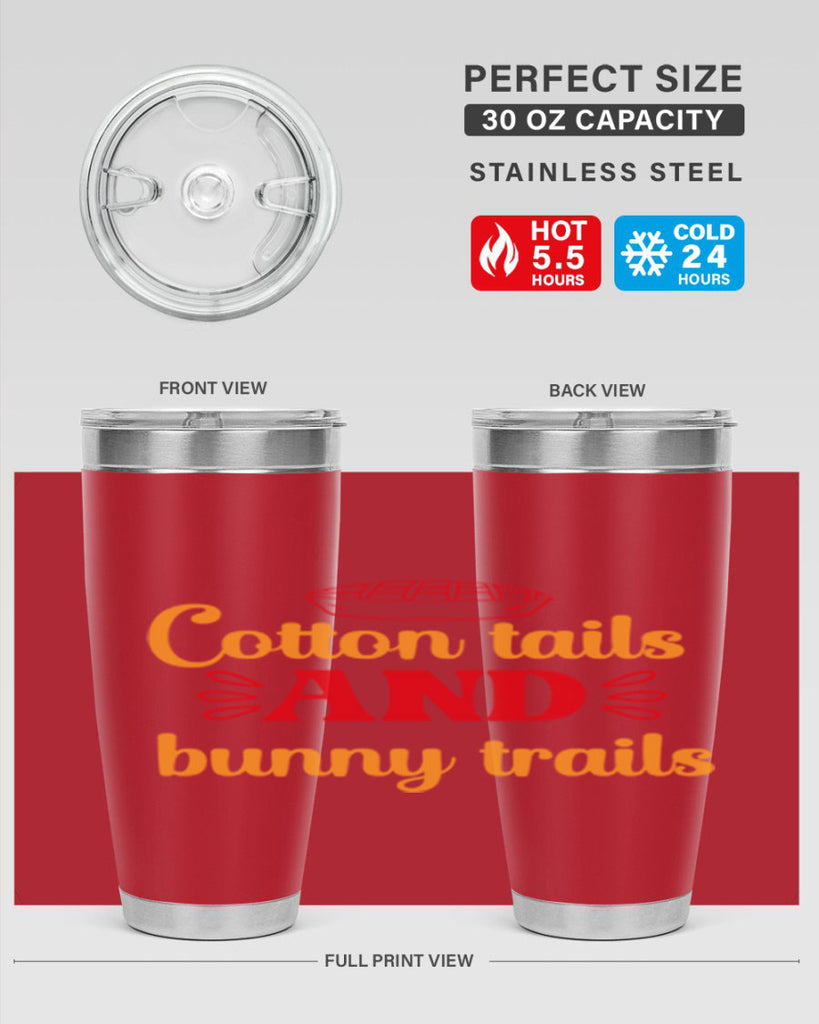 Cotton tails and bunny trails 112#- spring- Tumbler