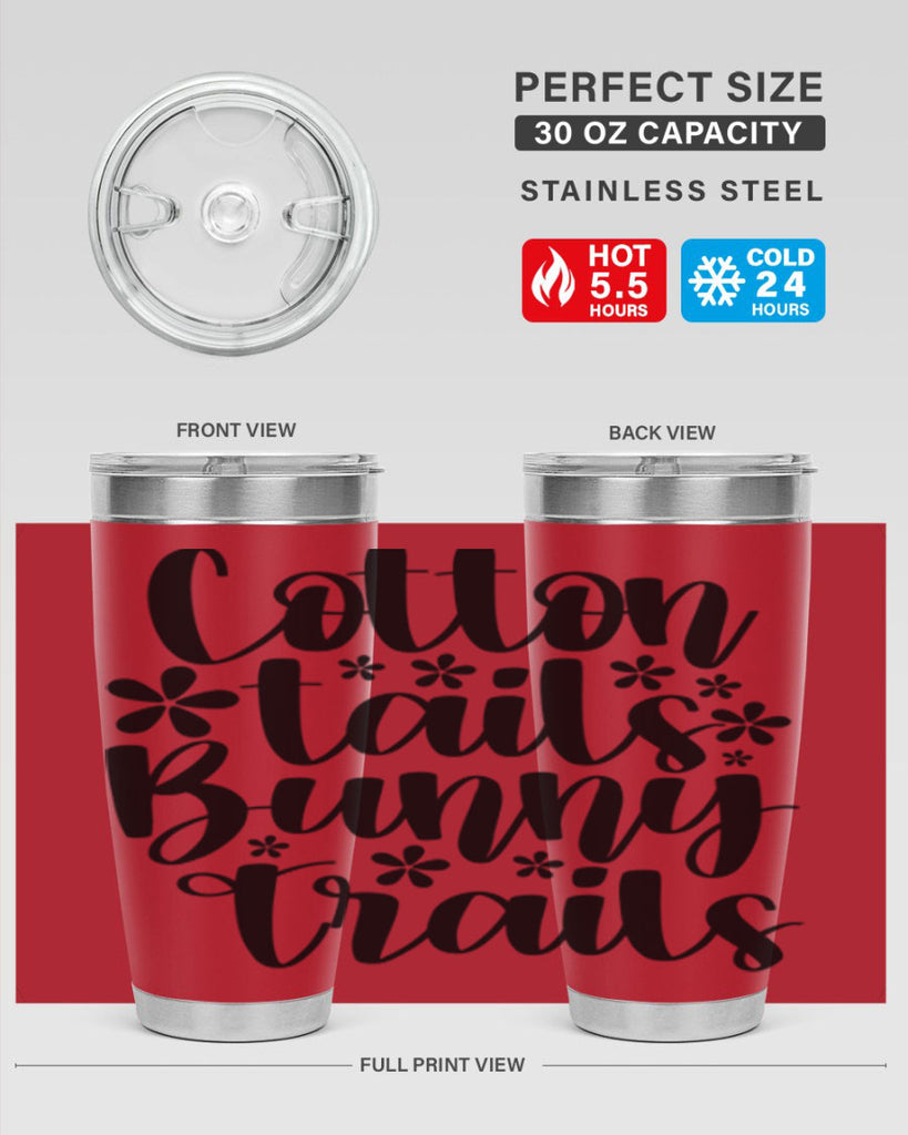 Cotton tails bunny trails  113#- spring- Tumbler