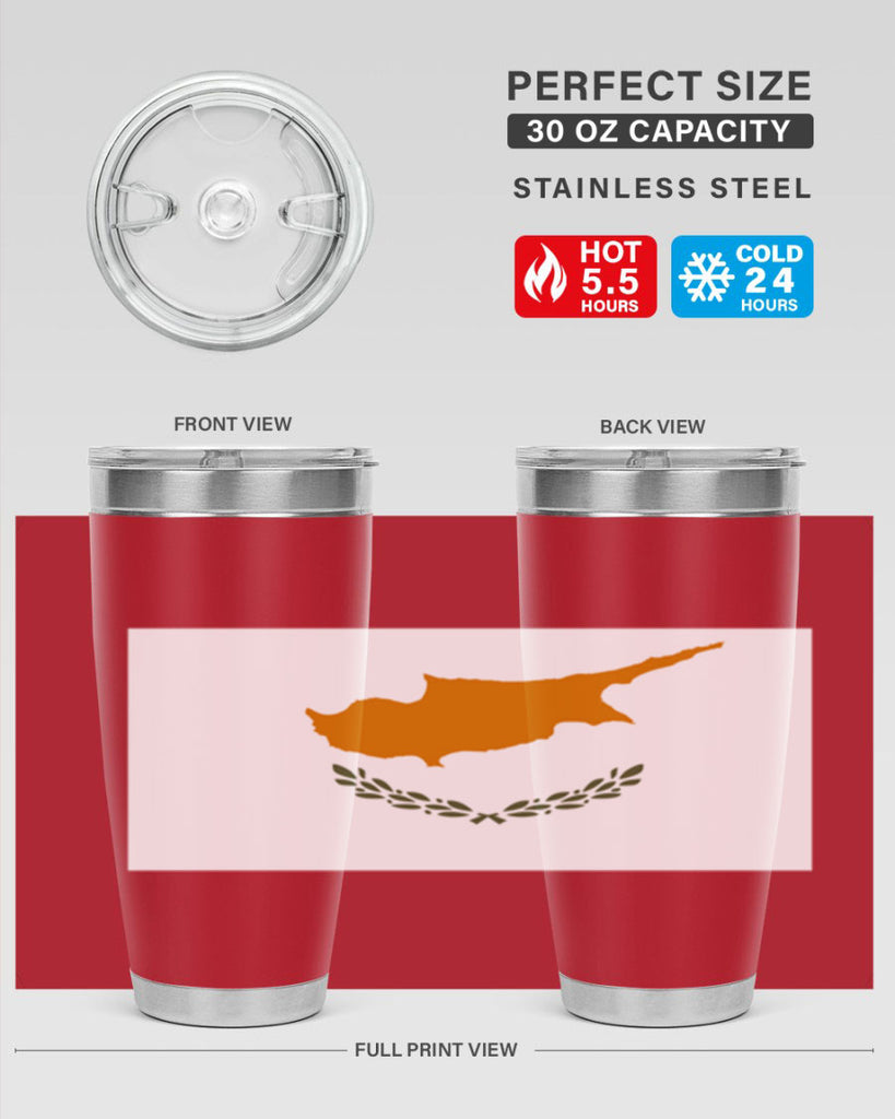 Cyprus 153#- world flags- Tumbler