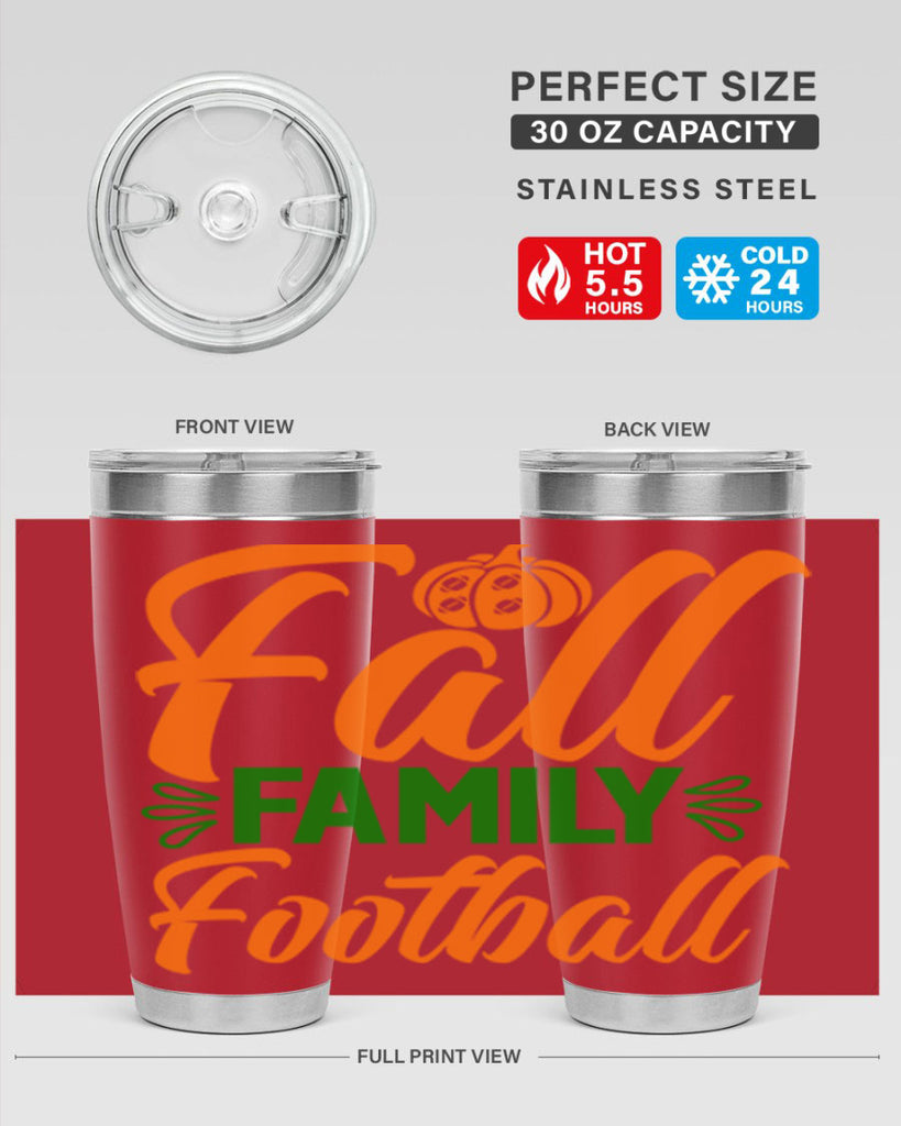 Fall Family Football 98#- fall- Tumbler