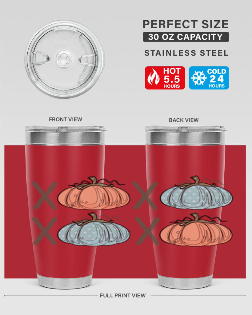 Fall Pumpkin XOXO 129#- fall- Tumbler