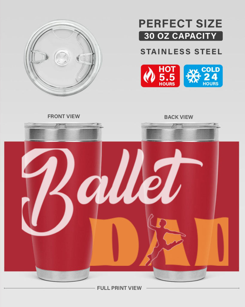 Fitted Dance Dad Ballet SVG Ballet 39#- ballet- Tumbler