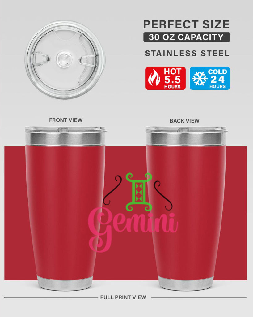 Gemini 224#- zodiac- Tumbler