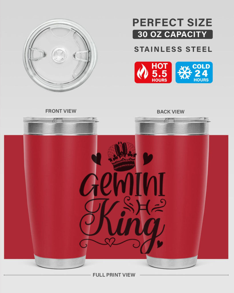 Gemini king 228#- zodiac- Tumbler