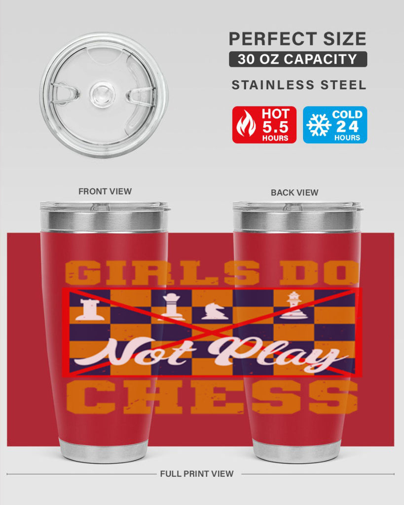 Girls do not play chess 49#- chess- Tumbler
