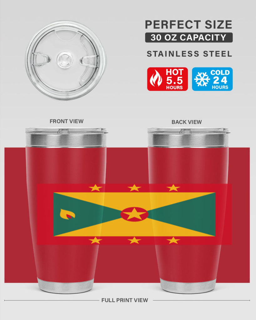 Grenada 130#- world flags- Tumbler