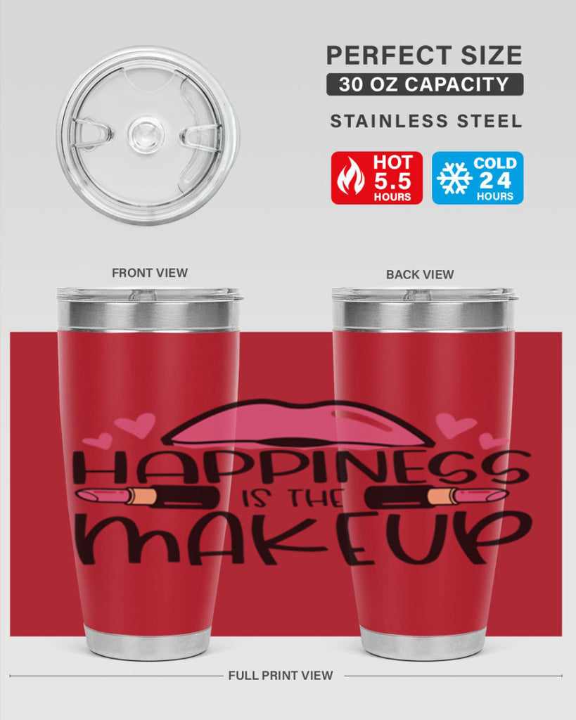 Hapiness Is The Makeup Style 95#- make up- Tumbler