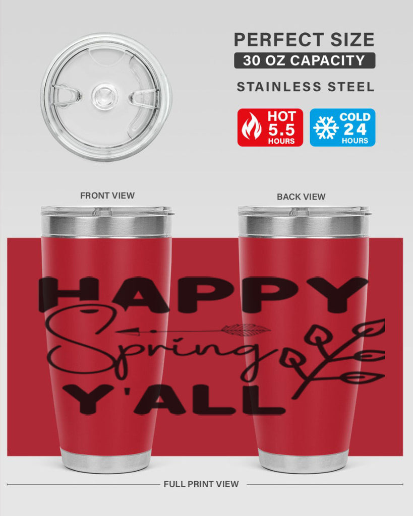 Happy Spring Yall 170#- spring- Tumbler