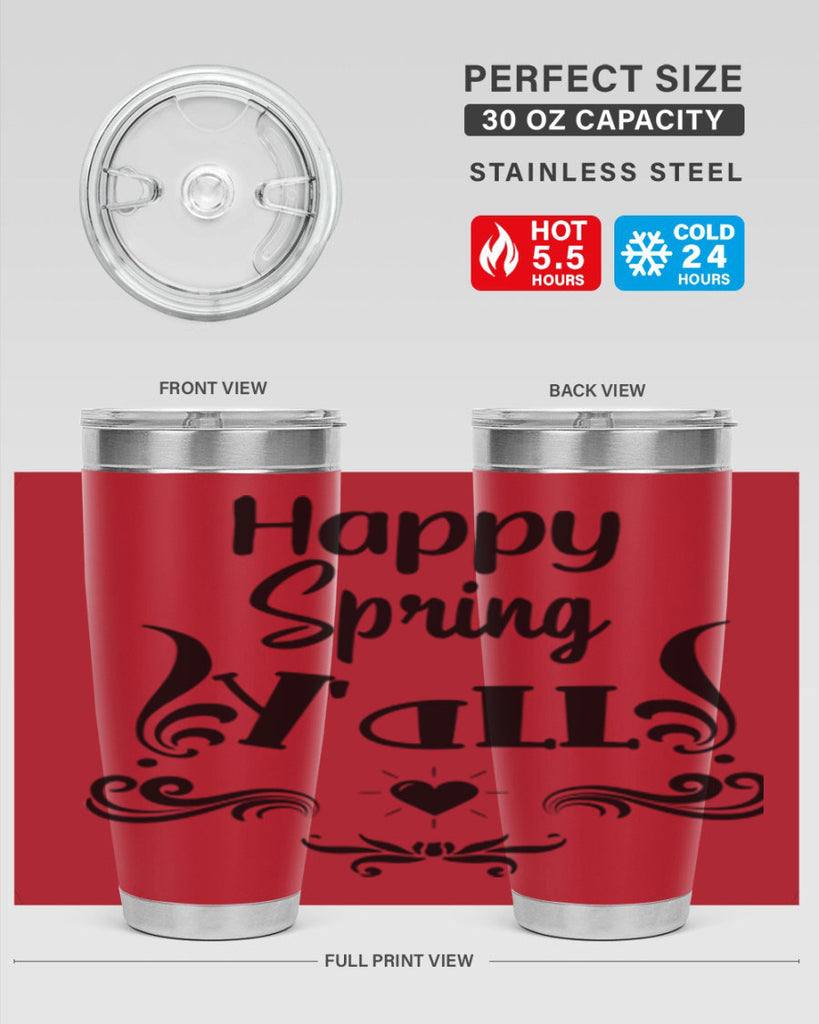 Happy Spring Yall 171#- spring- Tumbler