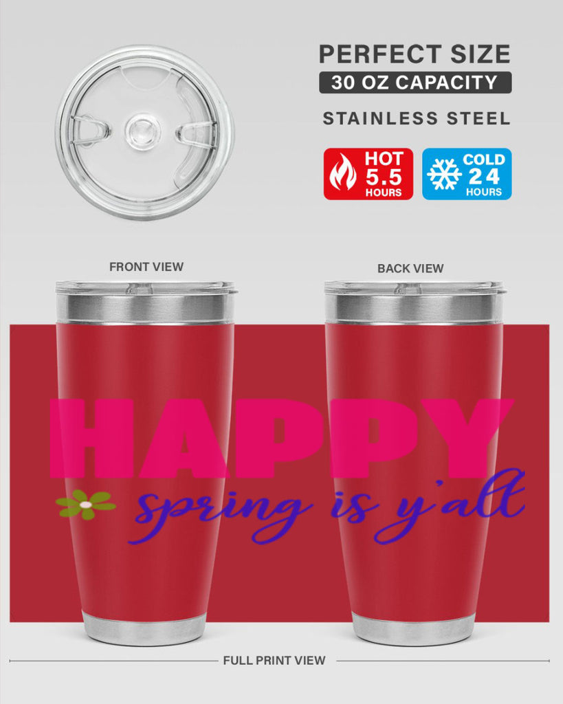 Happy Spring is Y'all 160#- spring- Tumbler