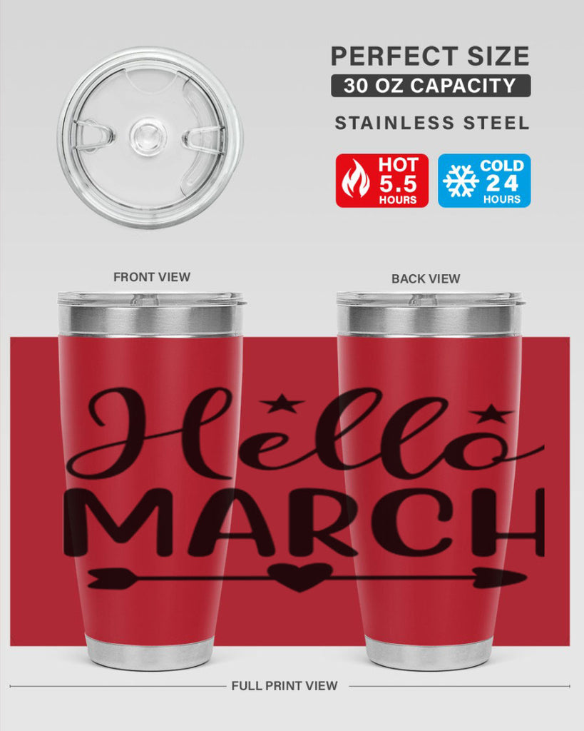 Hello March 184#- spring- Tumbler