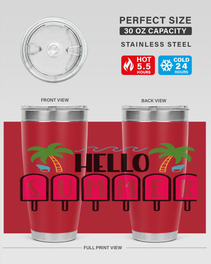 Hello Summer Style 39#- summer- Tumbler