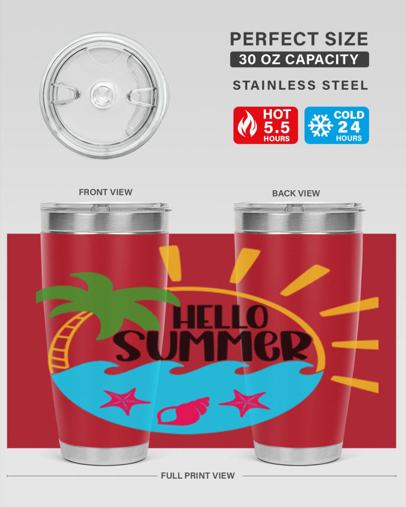 Hello Summer Style 40#- summer- Tumbler