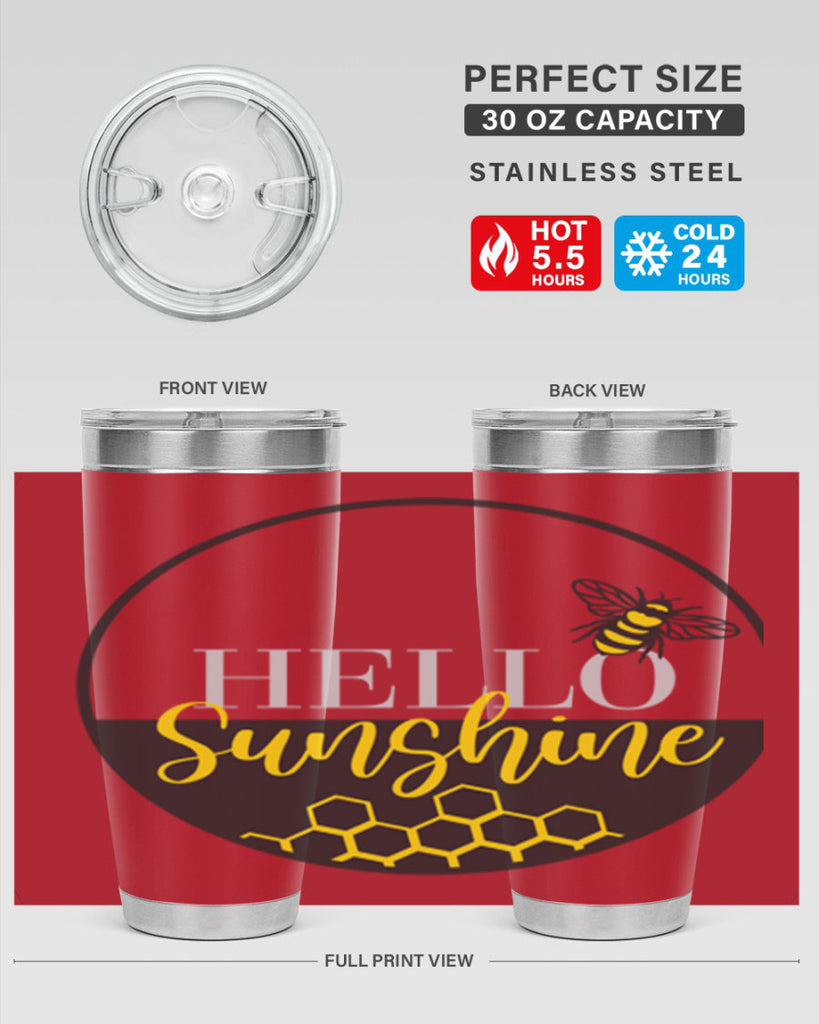 Hello Sunshine and bee216#- spring- Tumbler
