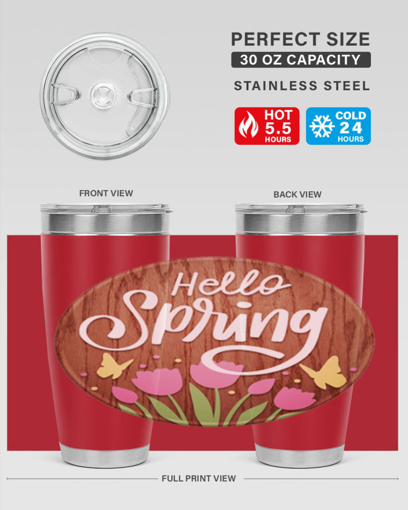 Hello spring Mockup202#- spring- Tumbler