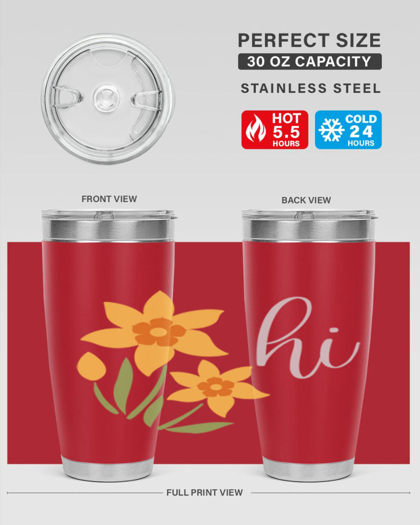 Hi daffodil flower236#- spring- Tumbler