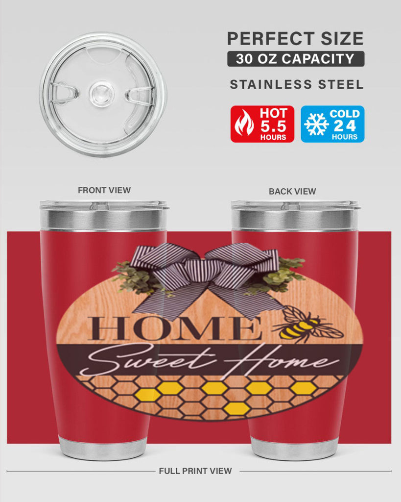 Home Sweet home bee and hive Mockup241#- spring- Tumbler