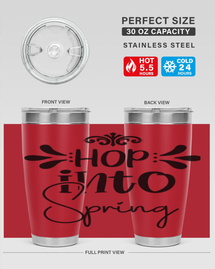 Hop into Spring 247#- spring- Tumbler
