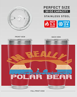 I'm Really A Polar Bear 38#- Bears- Tumbler