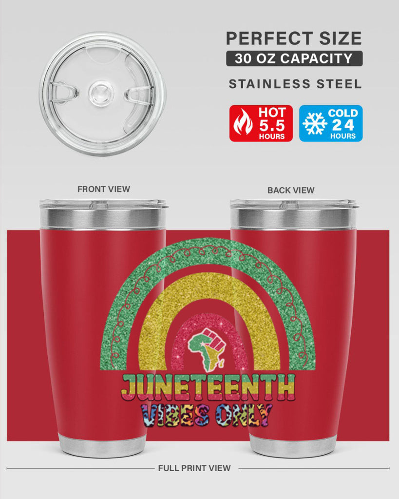 Juneteenth Vibes Only 5#- Juneteenth- tumbler