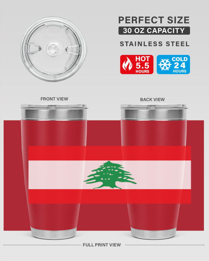 Lebanon 103#- world flags- Tumbler
