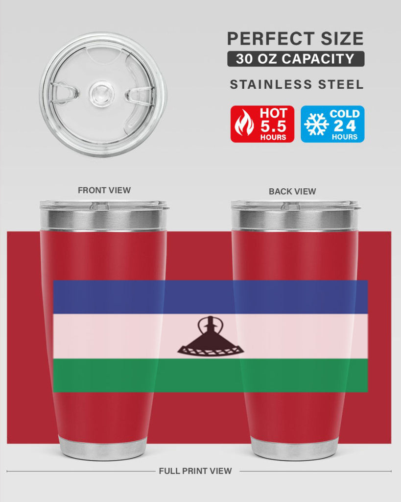 Lesotho 102#- world flags- Tumbler