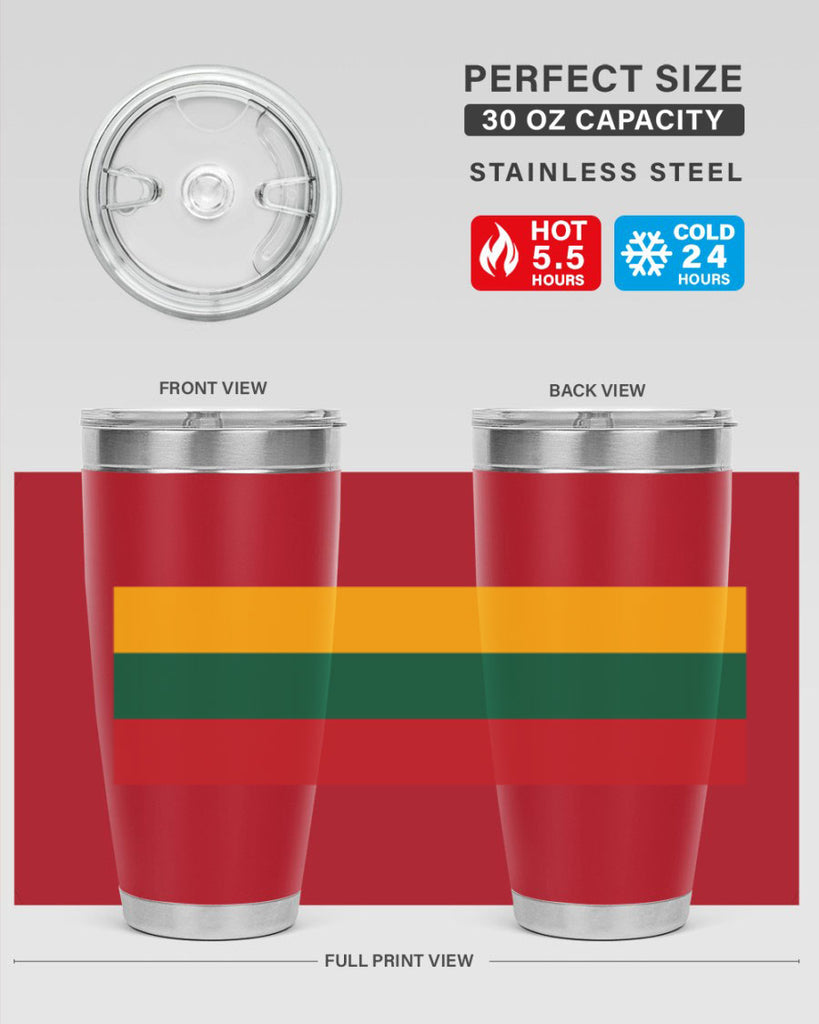 Lithuania 98#- world flags- Tumbler