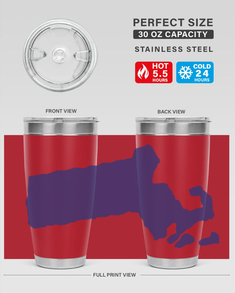 Massachusetts 30#- stateflags- Tumbler