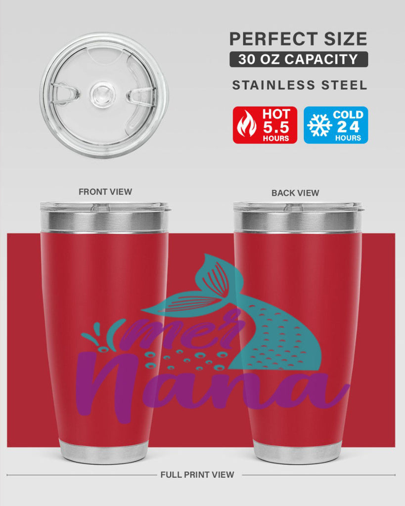 Mer Nana 343#- mermaid- Tumbler