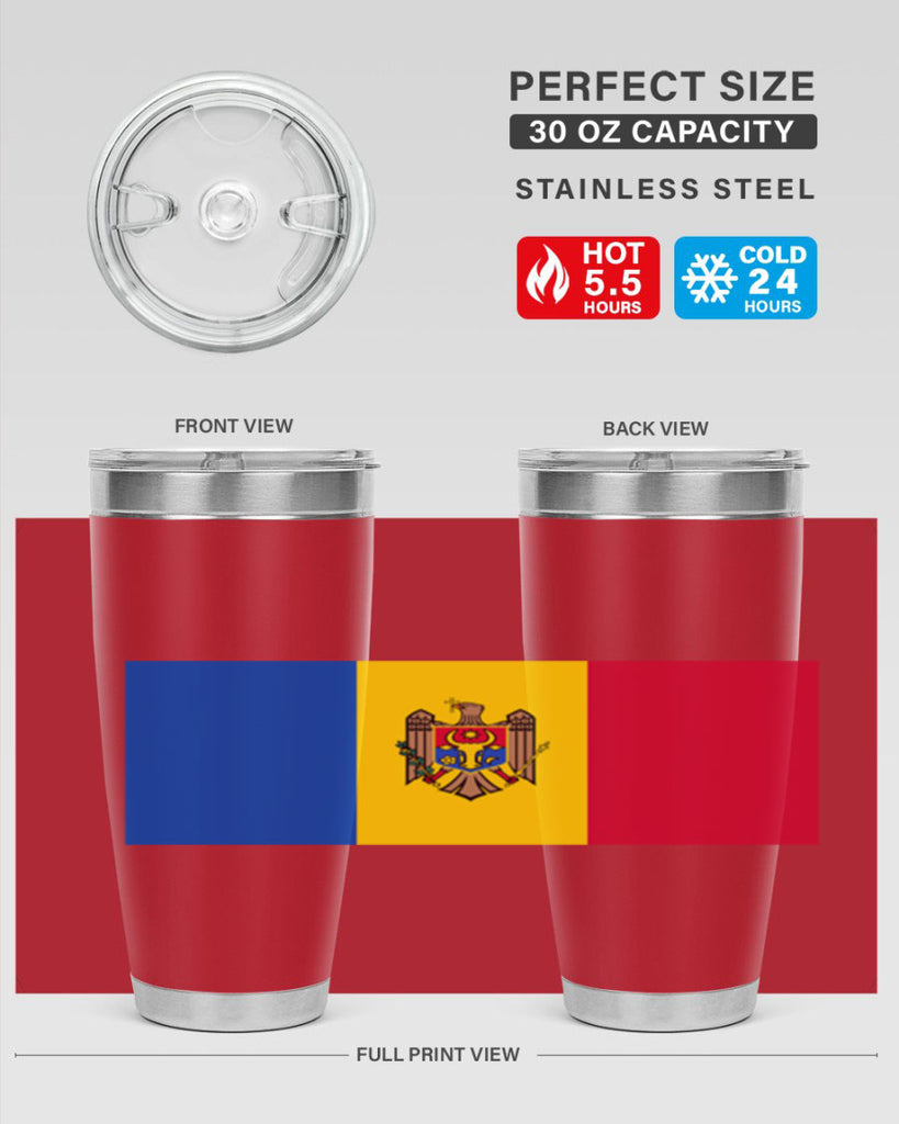 Moldova 85#- world flags- Tumbler