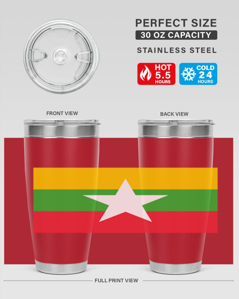 Myanmar 79#- world flags- Tumbler