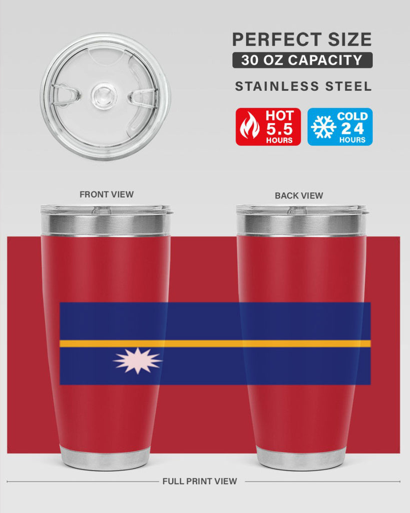 Nauru 77#- world flags- Tumbler