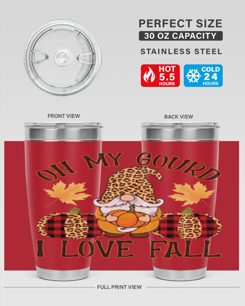 Oh My Gourd I Love Fall 456#- fall- Tumbler