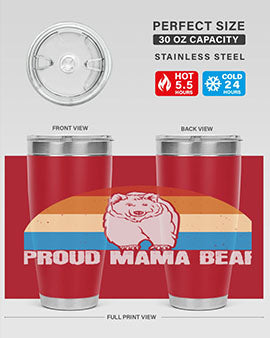 Proud mama bear 26#- Bears- Tumbler