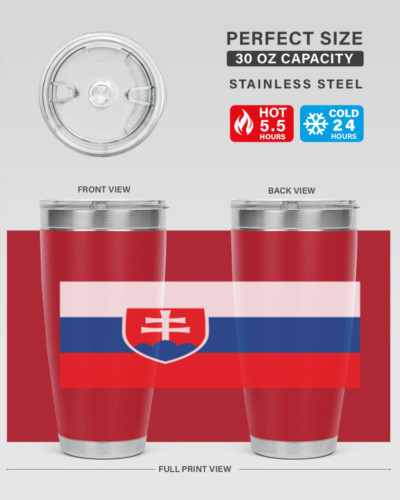 Slovakia 40#- world flags- Tumbler