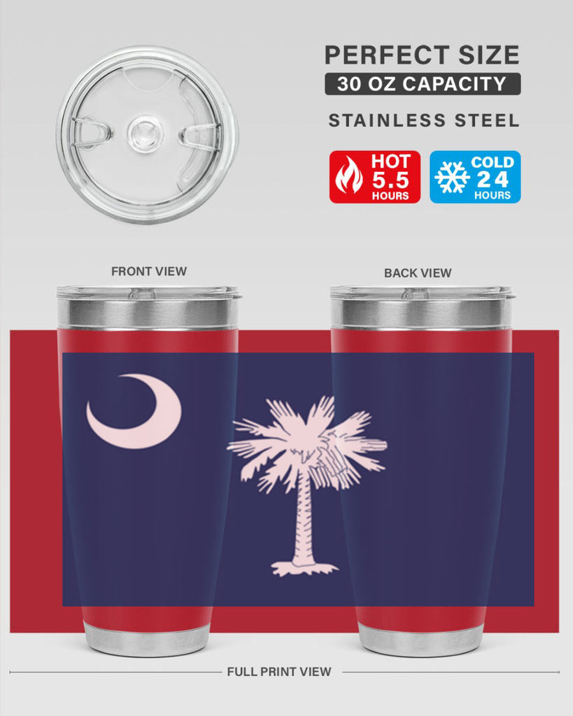 South Carolina 12#- Us Flags- Tumbler