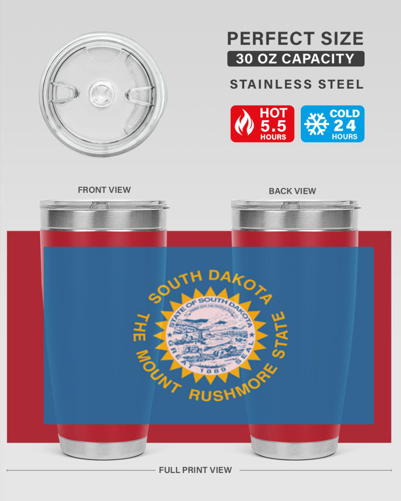 South Dakota 11#- Us Flags- Tumbler