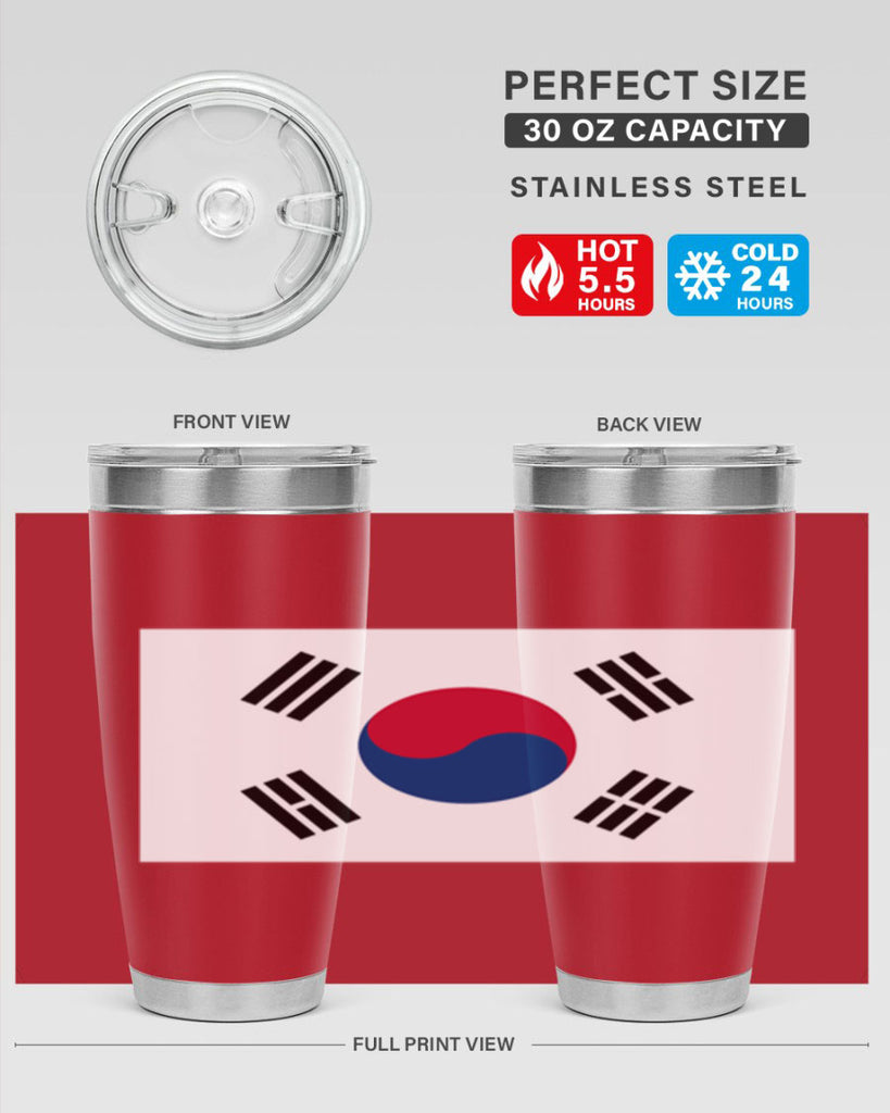 South Korea 35#- world flags- Tumbler