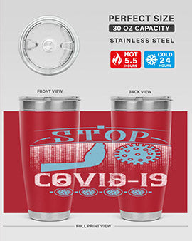 Stop covid Style 22#- corona virus- Tumbler
