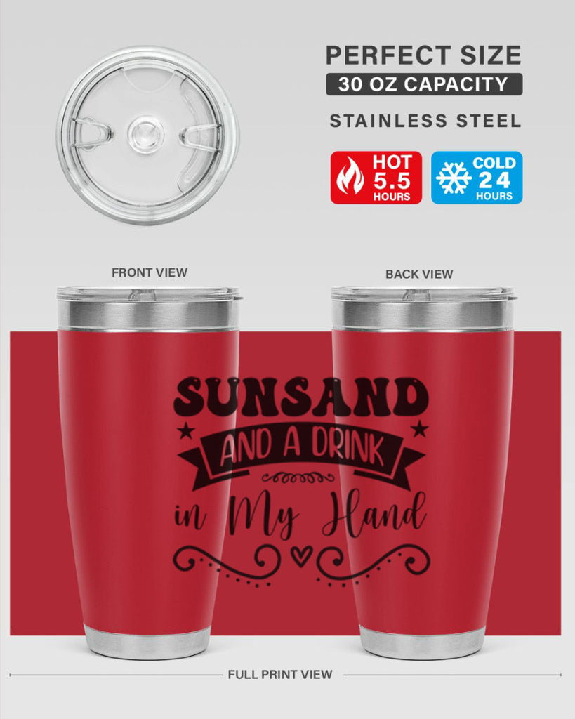 Sunsandandadrinkin 484#- zodiac- Tumbler