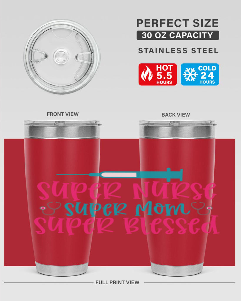 Super Nurse Super Mom Style Style 24#- nurse- tumbler