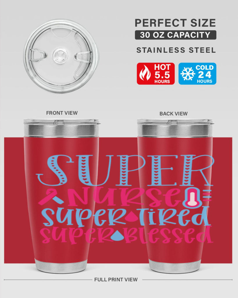 Super Nurse Super Tired Style 346#- nurse- tumbler