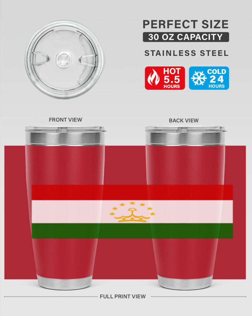 Tajikistan 25#- world flags- Tumbler