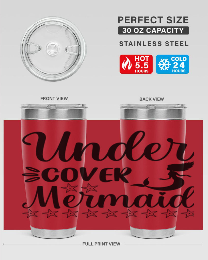 Under cover mermaid 650#- mermaid- Tumbler