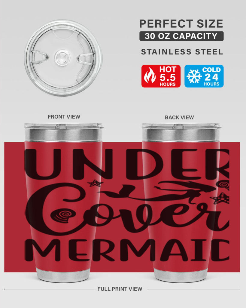 Under cover mermaid design 655#- mermaid- Tumbler