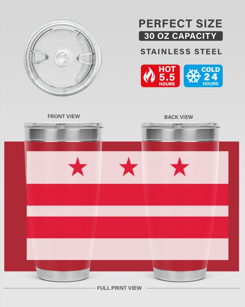 Washington DC 5#- Us Flags- Tumbler